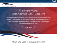 Tablet Screenshot of paringaresources.com